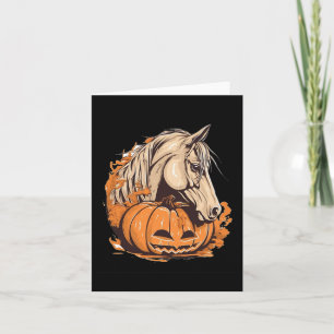 Horse Pumpkin Halloween Costume Horseback Riding E Card