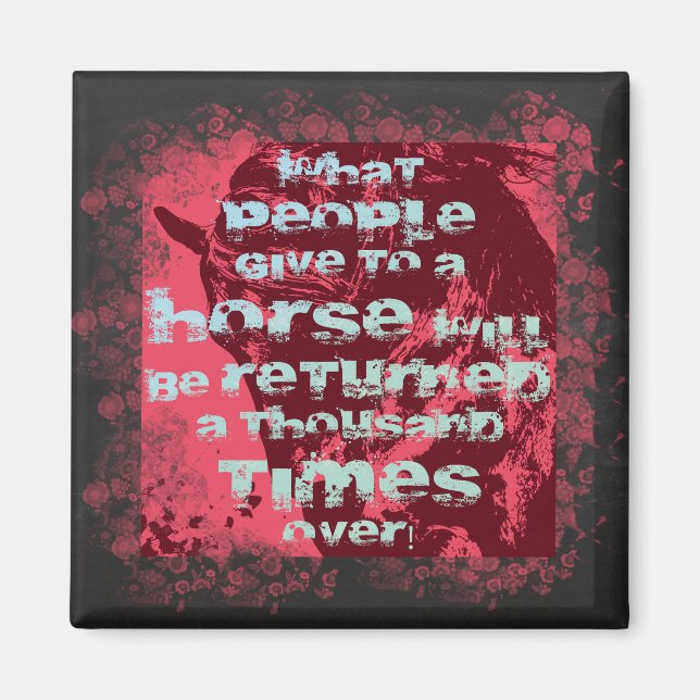 Horse Quote II - Magnet (Front)