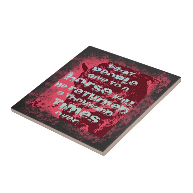 Horse Quote II - Photo Tile (Side)