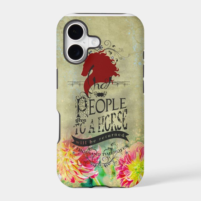 Horse Quote - iPhone Case (Back)