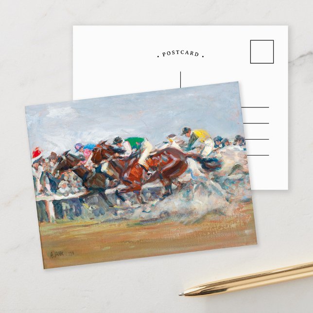 Horse Race | Angelo Jank Postcard (Creator Uploaded)