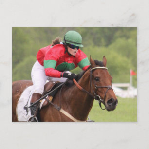 Horse Race Postcard