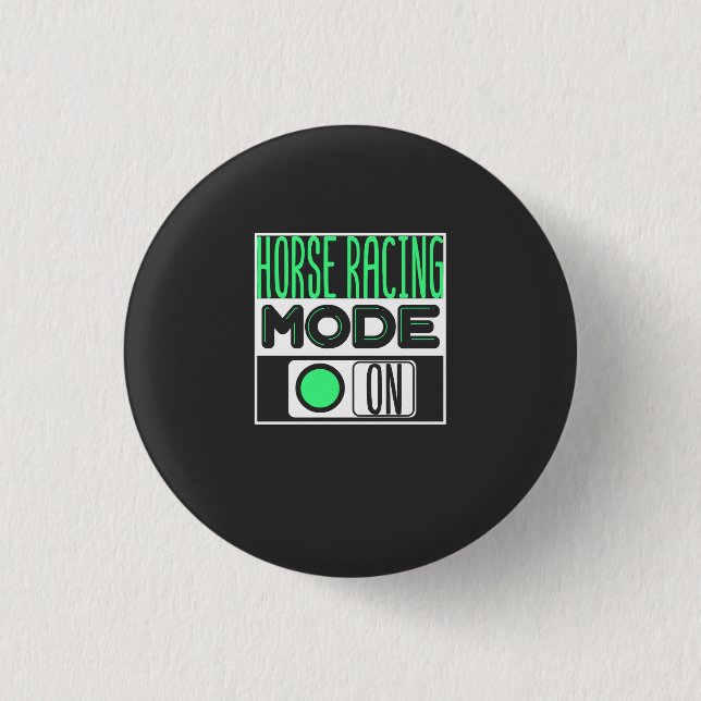 Horse Racing 3 Cm Round Badge (Front)