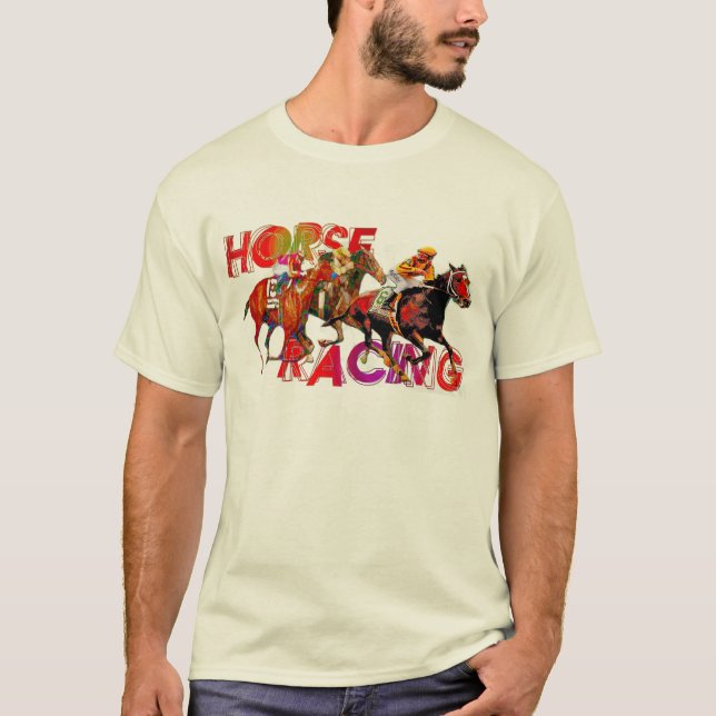 Horse Racing Action T-Shirt (Front)