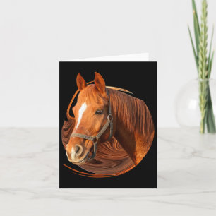 Horse Racing American Flag Rodeo Horseback Riding Card