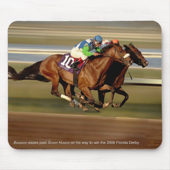 Horse Racing - Bar-bar-o Mouse Pad (Front)