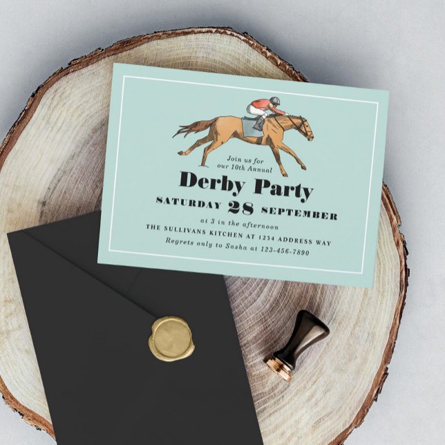 Horse Racing Birthday Derby Party Invitation (Creator Uploaded)