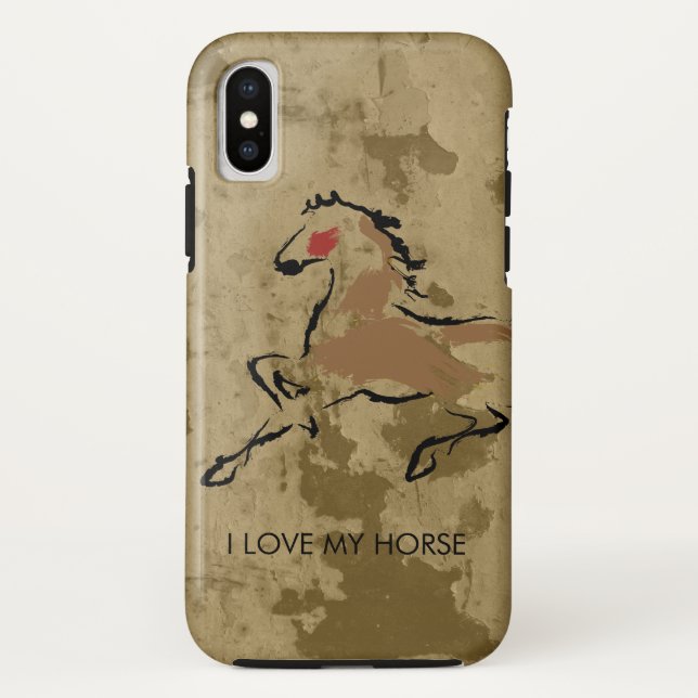 Horse racing Case-Mate iPhone case (Back)