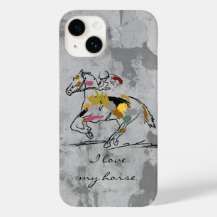 Horse racing Case-Mate iPhone case