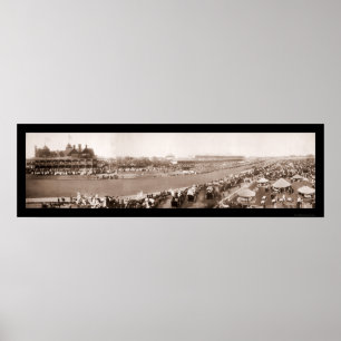 Horse Racing Chicago Photo 1904 Poster