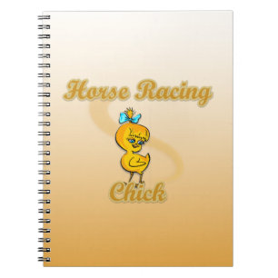 Horse Racing Chick Notebook