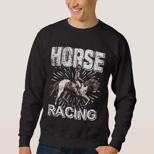 Horse Racing Club  Rider Rider & Horse Sweatshirt (Front)