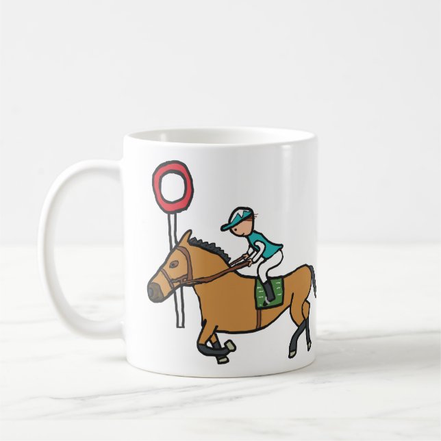 Horse Racing Coffee Mug (Left)
