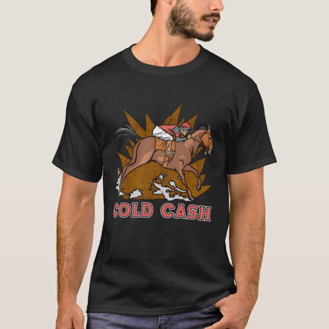Horse Racing Cold Cashhoroughbred Horse Racer boy T-Shirt (Front)