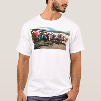Horse racing – Colourful graphic T-Shirt