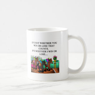 horse racing derby coffee mug