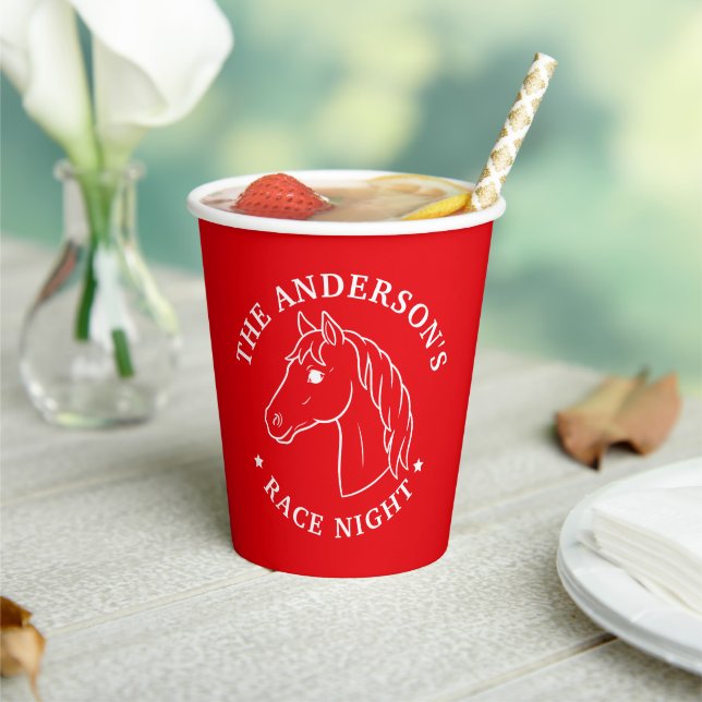 Horse Racing Derby Day Race Night Party Paper Cups (Insitu)