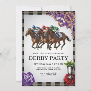 Horse Racing Derby Party Vintage Invitation 2026