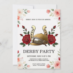Horse Racing Derby Party Vintage Invitation 2026
