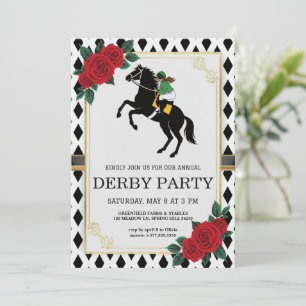 Horse Racing Derby Party Vintage Invitation 2026