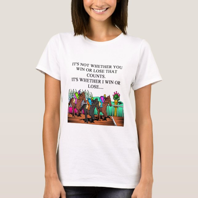 horse racing derby T-Shirt (Front)