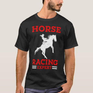 Horse Racing Expert Jokey Racer Derby Gallop For M T-Shirt