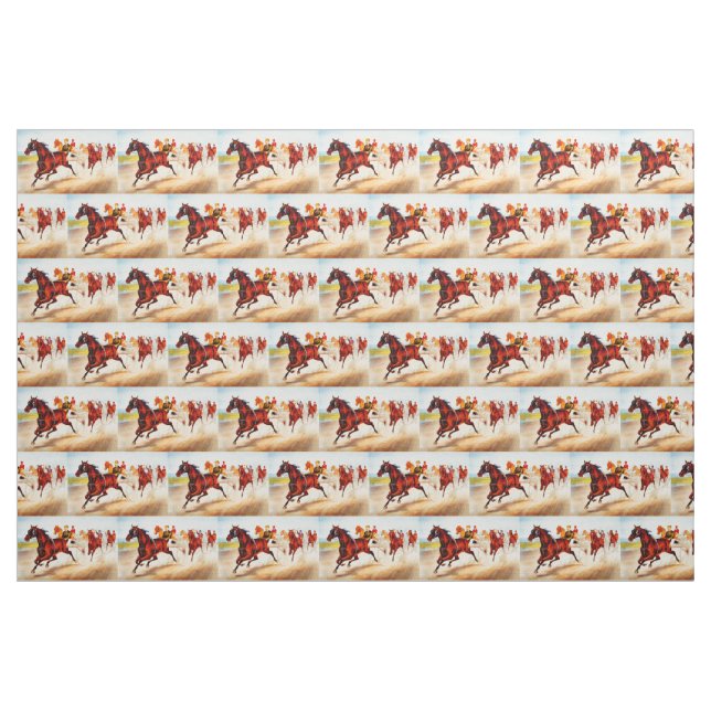 Horse racing fabric (Fat Quarter)