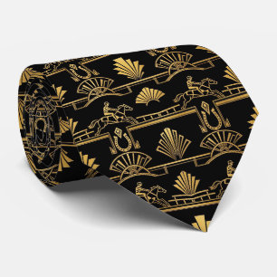Horse Racing Faux Silk Prize Horse Gentleman's Tie