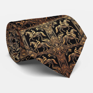 Horse Racing Faux Silk Prize Horse Gentleman's Tie