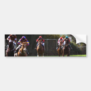 Horse Racing Field Bumper Stickers