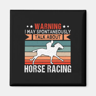 Horse Racing Jockey Horseback Riding Barrel Racer Magnet