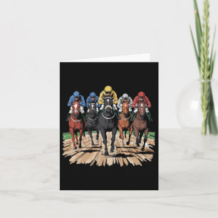 Horse Racing Jockey Racer Der  Card