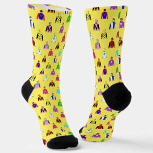 Horse Racing Jockey Silks Yellow Socks