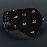 Horse Racing Jockey Trainer Monogram Initial Blue Tie<br><div class="desc">Experience the thrill of the racetrack with our Jockey Galloping on Racing Horse Tie – a stunning accessory capturing the speed and elegance of horse racing. This tie isn't just an accessory; it's a visual celebration of the spirited competition between man and horse. The meticulously crafted design features a jockey...</div>
