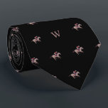 Horse Racing Jockey Trainer Monogram Initial Blue Tie<br><div class="desc">Experience the thrill of the racetrack with our Jockey Galloping on Racing Horse Tie – a stunning accessory capturing the speed and elegance of horse racing. This tie isn't just an accessory; it's a visual celebration of the spirited competition between man and horse. The meticulously crafted design features a jockey...</div>