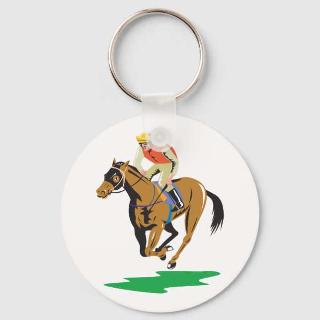 Horse Racing Key Ring (Front)
