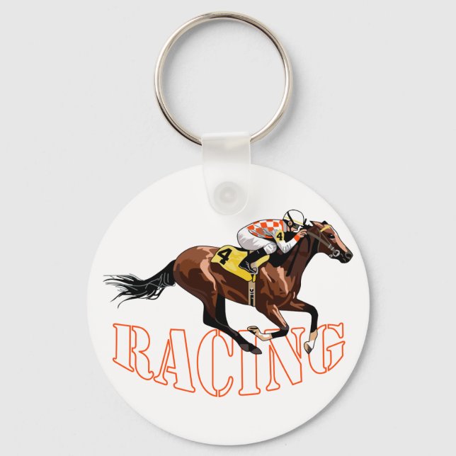 Horse Racing Key Ring (Front)