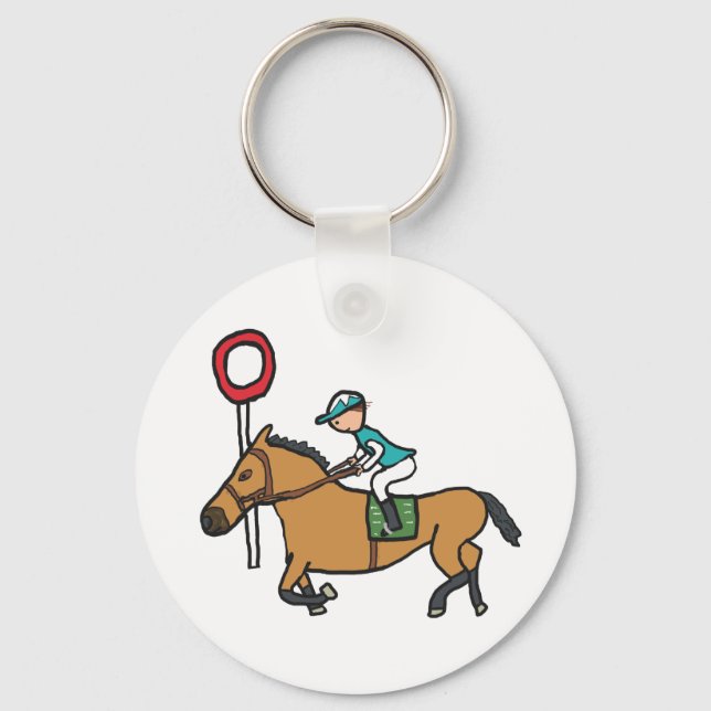 Horse Racing Key Ring (Front)