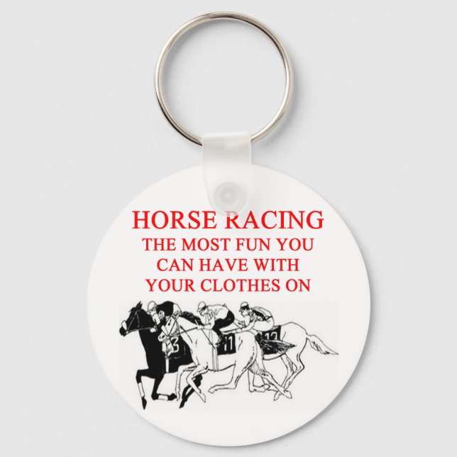 HORSE racing Key Ring (Front)
