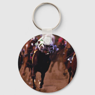 Horse racing key ring