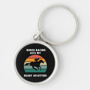 Horse Racing Key Ring