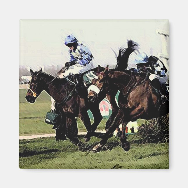 Horse Racing Magnet (Front)