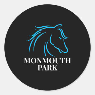 Horse Racing Monmouth Park Oceanrt New Jersey Hors Classic Round Sticker