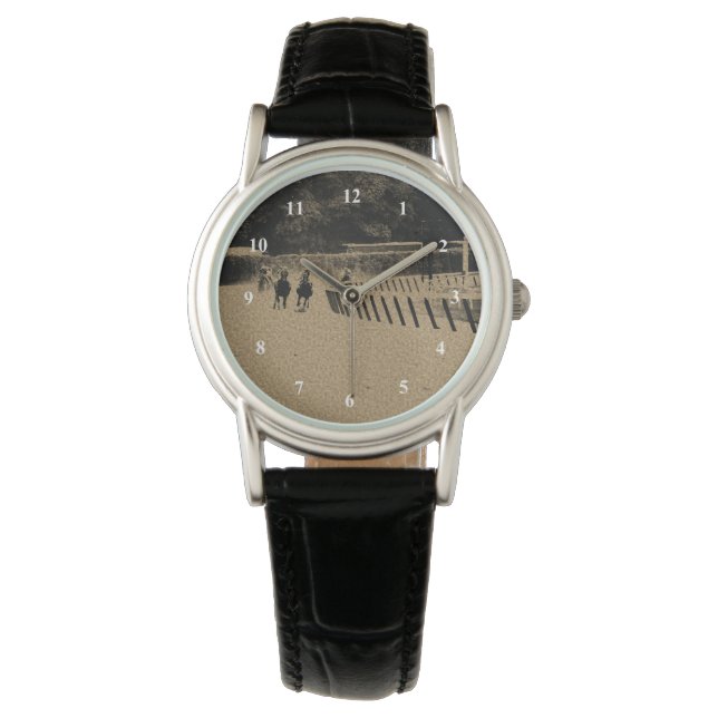 Horse Racing Muddy Track Grunge Watch (Front)