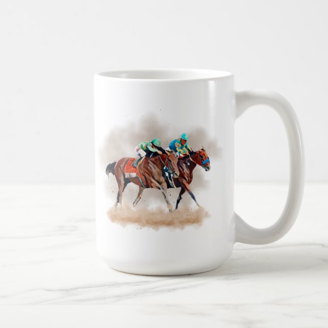 Horse Racing Mug (Right)