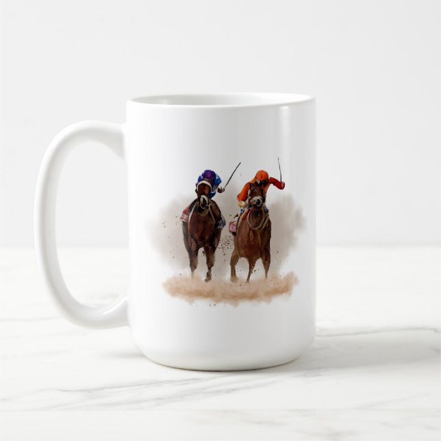 Horse Racing Mug (Left)