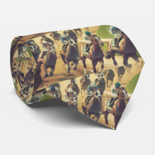 Horse Racing  Neck Tie