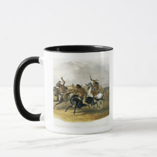 Horse Racing of Sioux Indians near Fort Pierre, pl Mug