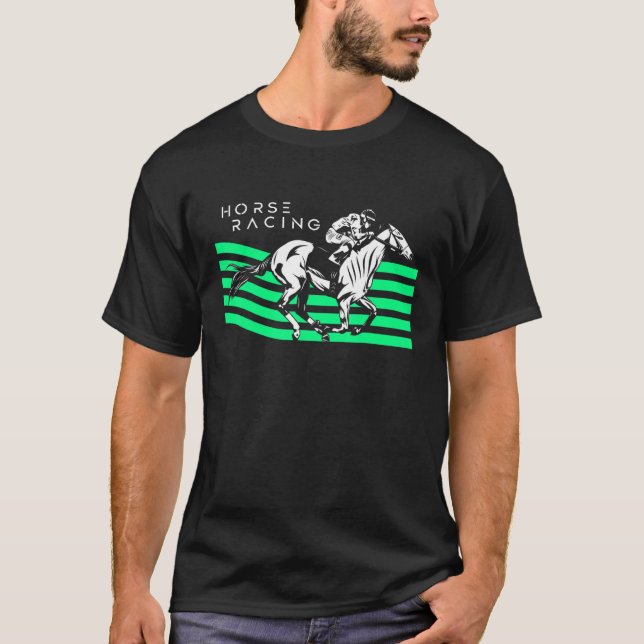 Horse Racing Outfits Rodeo Graphic T-Shirt (Front)