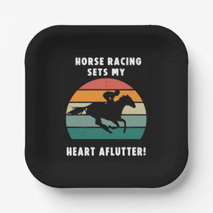Horse Racing Paper Plate